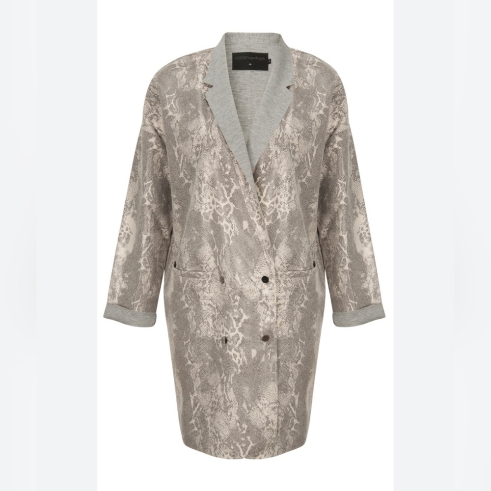 Coster Copenhagen Long Snake Print Blazer
